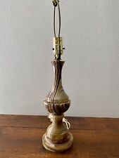 Lámpara de mesa de piedra de ónix de colección tonos giratorios neutros, usado segunda mano  Embacar hacia Argentina