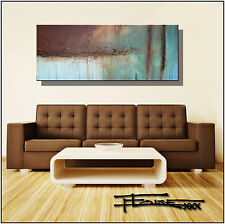 Used, ABSTRACT MODERN CANVAS PAINTING CONTEMPORARY WALL ART Large FRAMED US ELOISExxx for sale  Shipping to Canada