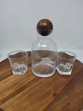 Used, Tommy Bahama Marlin Whiskey  Decanter 2 Glass Set Marlin  for sale  Shipping to South Africa