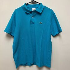 Lacoste Camisa Polo Tamanho Masculino 6 Aqua manga curta malha respirável feita Peru comprar usado  Enviando para Brazil