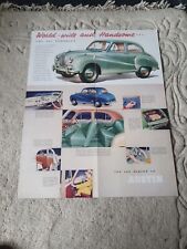 Vintage car poster for sale  POOLE