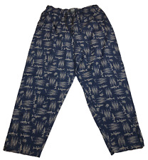Usado, Pantalones Columbia Sportwear para hombre talla L azul estampado de peces tiro alto cordón segunda mano  Embacar hacia Argentina