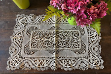 Spindle lace tablecloth d'occasion  Expédié en Belgium