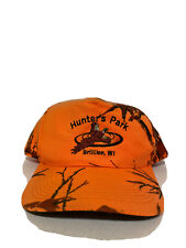 Vintage Hunter’s Park Brillion,WI Orange Camouflage Snapback Trucker Hat for sale  Shipping to South Africa