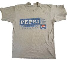 Used, Pepsi T-Shirt Sz L XL Single Stitch USA Made Generation Logo Gray Soda Pop Cola for sale  Shipping to South Africa