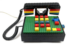Vintage Tyco Super Blocks Telephone with Drawer 1980's Lego Brick Clone Phone for sale  Shipping to South Africa