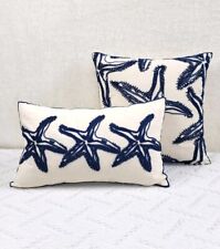 Starfish embroidered cushion for sale  WOODBRIDGE