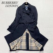 Trench coat Burberry London, Nova Check, cintura com cinto, comprimento longo, preto comprar usado  Enviando para Brazil