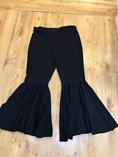 Pantalones Nina Raynor France Boutique Negros Pull On Flare Parte Ancha Parte T4, usado segunda mano  Embacar hacia Argentina