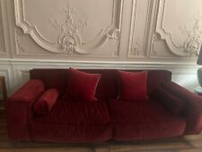 sofa fabric red for sale  GLASGOW