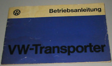 Betriebsanleitung transporter  gebraucht kaufen  Schortens