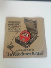 Disque gramophone voix d'occasion  Saint-Quentin