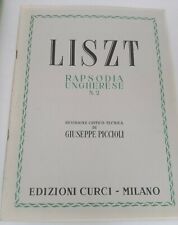 Liszt seconda rapsodia usato  Castellammare Di Stabia