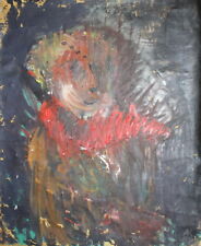 1989 Portrait vintage abstract expressionist oil painting signed for sale  Shipping to Canada