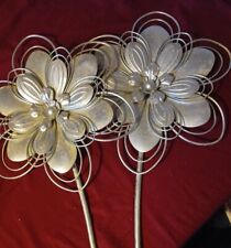 Silver metal flower for sale  BEDWORTH