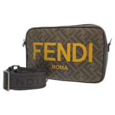 FENDI Logo Shoulder Bag Cam Zucca PVC 7M0286 Fendi bag Men'S Zip Used F/S segunda mano  Embacar hacia Argentina