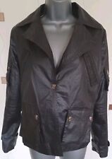 JACKET BLAZER MEDIUM M BLACK LIGHTWEIGHT ZIPPERS POCKETS GOTH STEAMPUNK QUIRKY  for sale  Shipping to South Africa