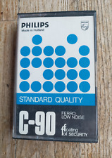 1x PHILIPS STANDARD QUALITY C-90 BLANK AUDIO CASSETTE TAPE USED 1975 HOLLAND for sale  Shipping to South Africa