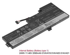 Bateria interna 24Wh 11,46V para Lenovo Thinkpad T470 T480 A475 01AV421 01AV420, usado comprar usado  Enviando para Brazil