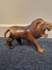 Vintage wooden lion for sale  NEWARK