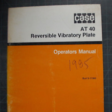 CAIXA EM 40 COMPACTADOR DE PLACAS VIBRATÓRIAS Operador Operador Manual do Proprietário livro 1985, usado comprar usado  Enviando para Brazil