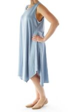 J. Jill Pure Jill Tent Dress Large Jersey Knit Midi Blue Sleeveless Lagenlook  for sale  Shipping to South Africa