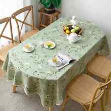 Toalha de mesa oval flores estampadas Oxford pano café mesa chá capa sem renda comprar usado  Enviando para Brazil