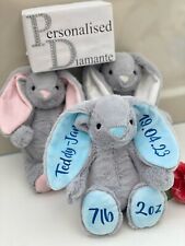 Personalised bunny teddy for sale  NEWPORT