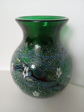 Signed Okra Studio Art Glass Vase - *Rare* Greenwood design for sale  Shipping to South Africa