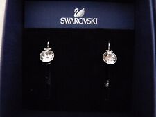 Swarovski white crystal drop earrings with box  - Thames Hospice, used for sale  Shipping to South Africa