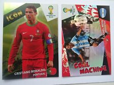 Panini Adrenalyn World Cup 2014 Messi Goal Machine Ronaldo Icon lot 2 cards comprar usado  Enviando para Brazil