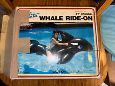 Vintage The Wet Set Whale Ride On 84" Inflatable 1985 Orca Pool Float #58561 for sale  Shipping to South Africa