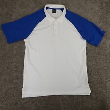Camisa polo masculina Oakley XL branca azul leve respirável manga curta raglan comprar usado  Enviando para Brazil