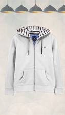 Ex Crew Clothing Women’s Long Sleeve  Zip Through Hoodie in White for sale  Shipping to South Africa