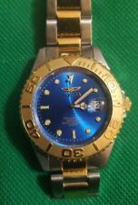 Relógio Invicta 37mm Pro Diver mostrador azul banhado a ouro 18K 2 tons SS comprar usado  Enviando para Brazil