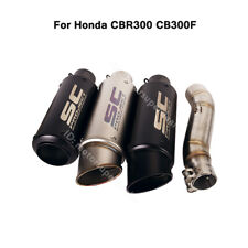 Slip para Honda CBR300R CB300F pontas de escape preto silenciador sistema de tubulação link médio comprar usado  Enviando para Brazil