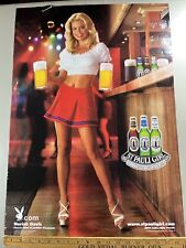 2001 St Pauli Girl póster de cerveza alemana Neriah Davis Playboy Playmate chica de colección, usado segunda mano  Embacar hacia Argentina