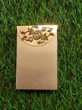 Vintage Antique Cigarette Case w/ Pearl & Floral design Gold Toned (G1) for sale  Shipping to Canada