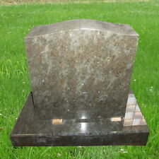 Upright Marker Monument Granite Memorial Tropical Green Cemetery Stone MN-116, used for sale  Cicero