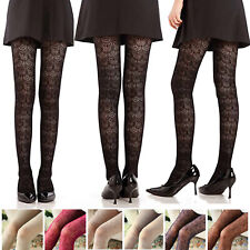 Hollow Out Knitted Patterned Pantyhose for Women Chiffon Lace Stockings Tights, used for sale  Shipping to South Africa