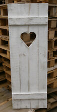 Fensterladen M Shabby chic mit Herz Unikat  Palettenholz weiß für Haus + Garten gebraucht kaufen  Bremervörde