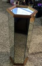 Pedestal hexagonal espelhado pós-moderno vintage - Design exclusivo comprar usado  Enviando para Brazil