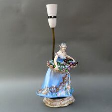 Vintage Italian Figural Table Lamp by Guido Cacciapuoti ~ Flower Basket Lady for sale  Shipping to South Africa