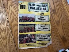 Usado, Folleto Valueline de piezas y servicio 1961 para tractores Ford, implementaciones, equipo segunda mano  Embacar hacia Argentina