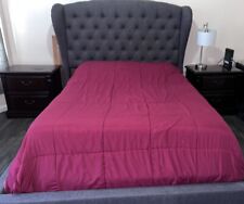 gray tufted queen frame bed for sale  Elizabeth