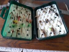 Used,  FISHING FLIES IN   SNOWBEE MODEL 100 FLY BOX  PLUSS OVER 40  FLIES  for sale  Shipping to South Africa