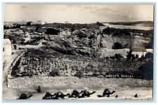 Usado, c1920 The Garden Tomb Gordon's Calvary Camels Jerusalén Israel RPPC Postal segunda mano  Embacar hacia Argentina