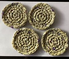 Handmade crochet coasters for sale  LUTTERWORTH