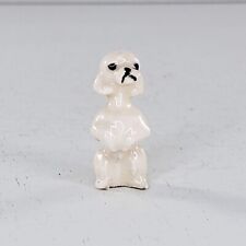 Estatueta miniatura Hagen Renaker poodle fino filhote rosa pálido *FLAW* comprar usado  Enviando para Brazil