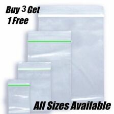 100 Clear Small Plastic Bags Baggy Grip Self Seal Resealable Zip Lock Plastic B3, used for sale  HOUNSLOW